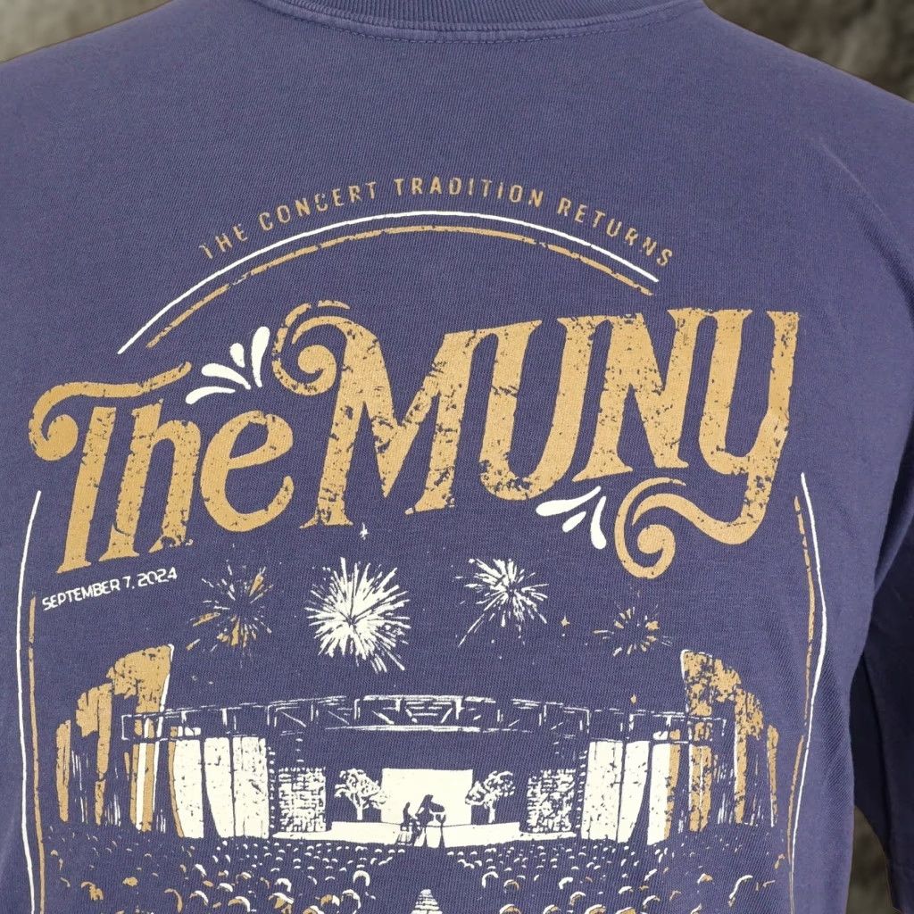 Comfort Colors The Muny John Legend Shirt Mens 2XL Blue Concert Graphic Tee 2024 St Louis Size US XXL / EU 58 / 5 - 1 Thumbnail