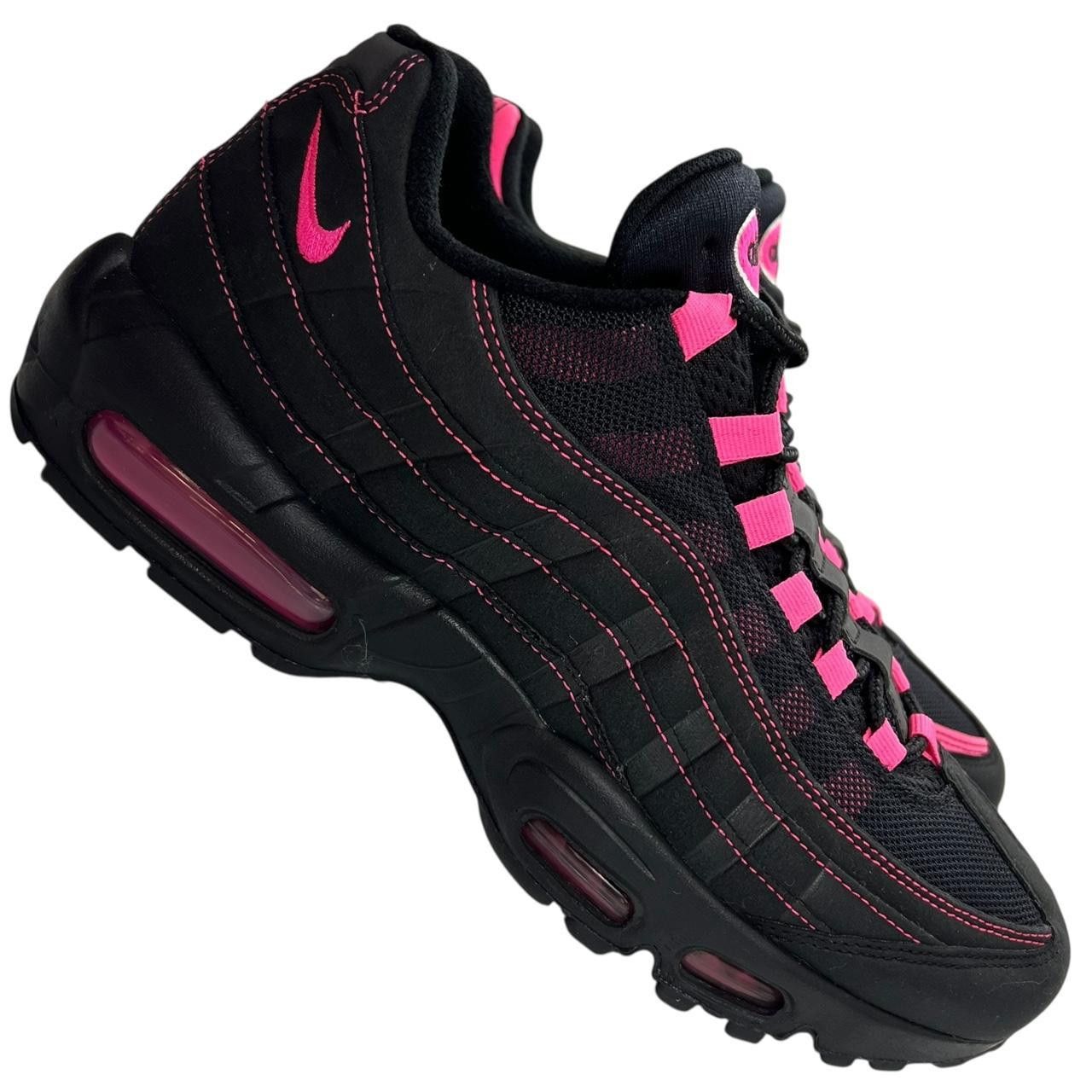 Nike Nike Air Max 95 Black Pink Blast - Size US 10 / EU 44 Size US 10 / EU 43 - 1 Thumbnail