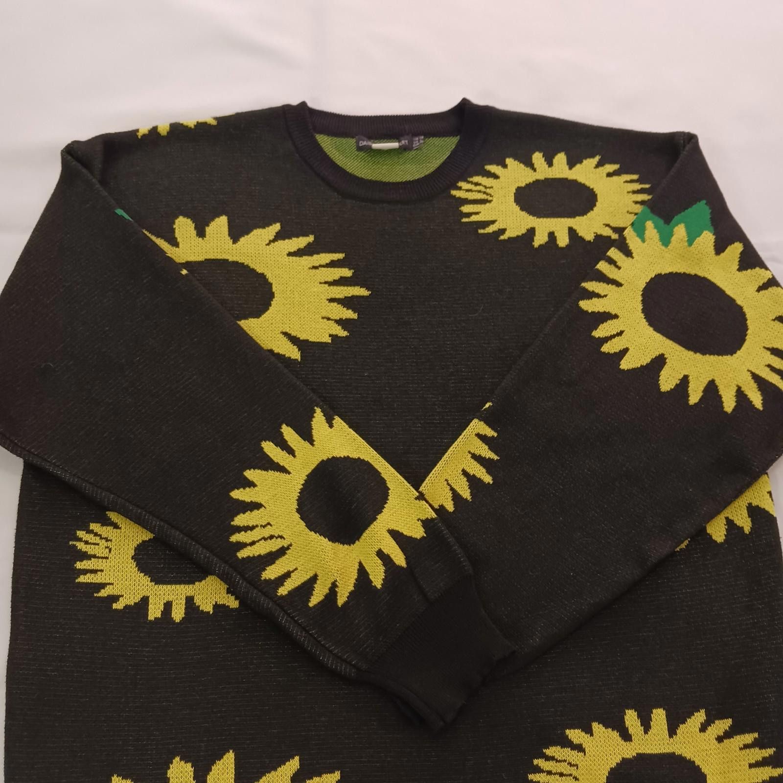 Designer Daisy Street Sweater Womens Black/Yellow Sunflower Sweater L Size L / US 10 / IT 46 - 12 Thumbnail