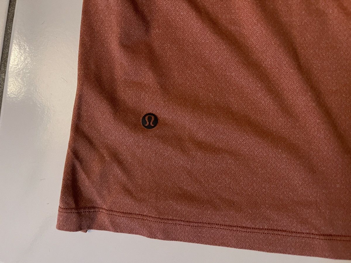 Lululemon LULULEMON Men's Orange Textured Training Shirt Men's Large Size US L / EU 52-54 / 3 - 5 Thumbnail