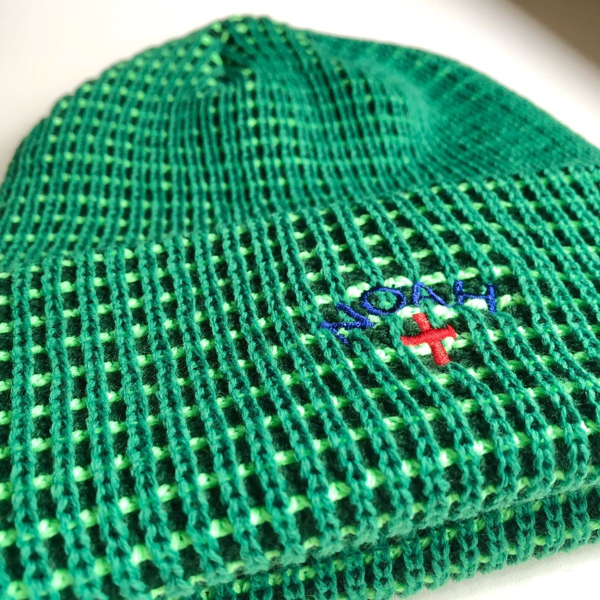 Noah Noah Tri Color Logo Beanie GREEN Size ONE SIZE - 3 Thumbnail