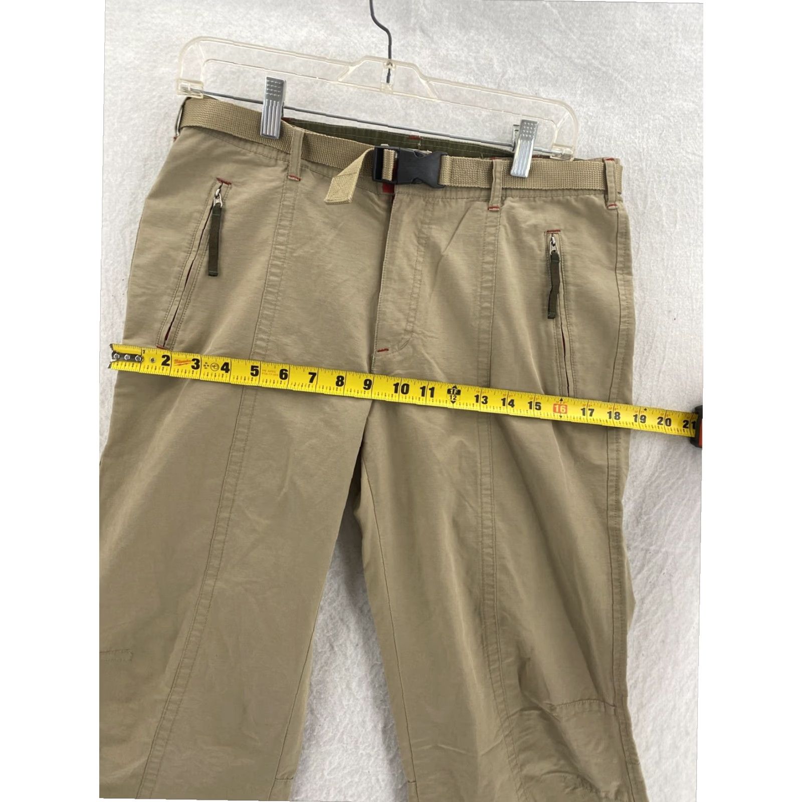 American Eagle Outfitters American Eagle Womens 90s Cargo Pants Beige Nylon 8 Regular Straight Leg Size 30" / US 8 / IT 44 - 6 Thumbnail