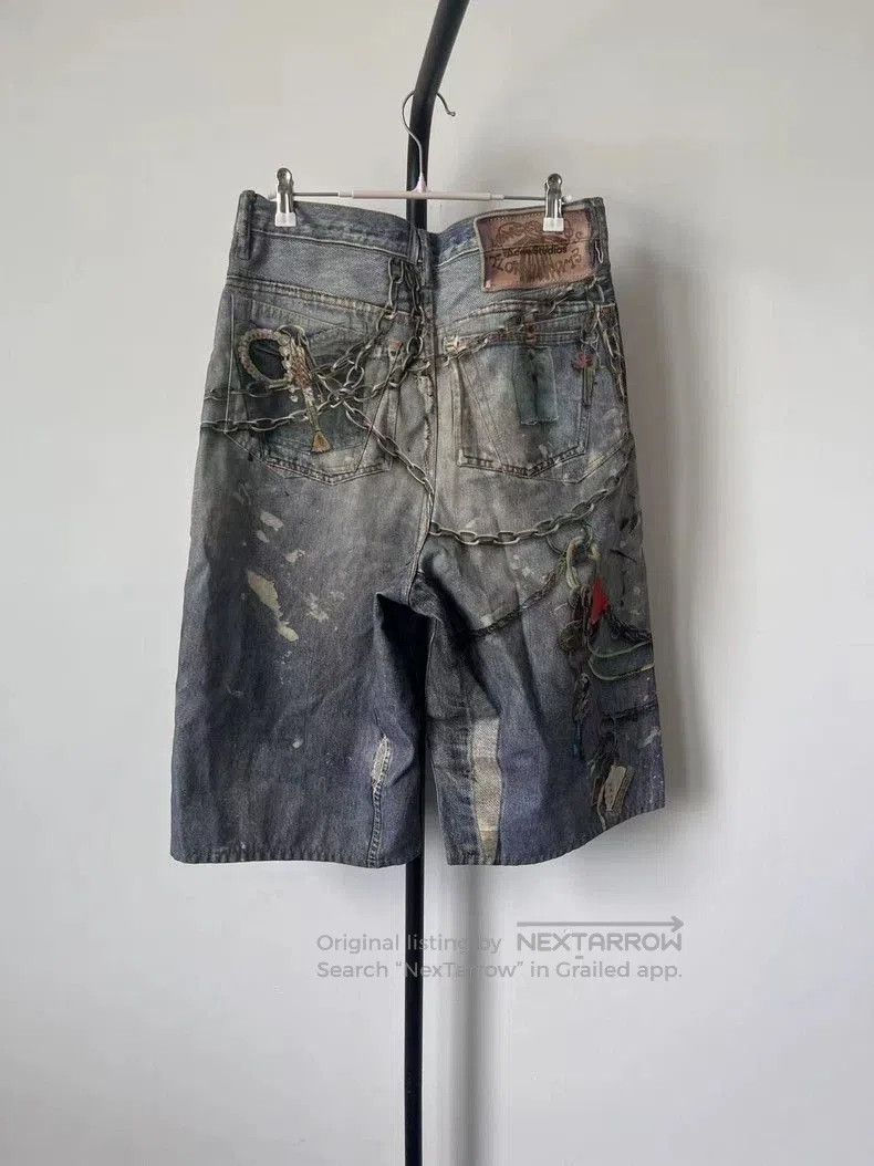 Acne Studios Acne Studios 3D Print Denim Shorts. Size US 32 / EU 48 - 2 Thumbnail
