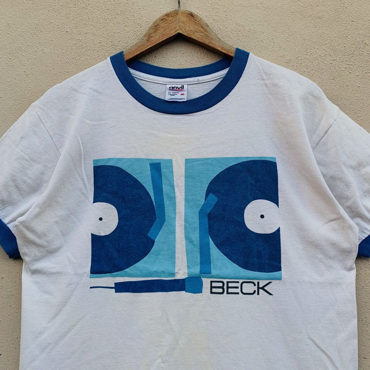 Band Tees × Vintage Vintage BECK AMERICAN SINGER SONGWRITER TURNTABLE T-Shirt Size US L / EU 52-54 / 3 - 2 Thumbnail