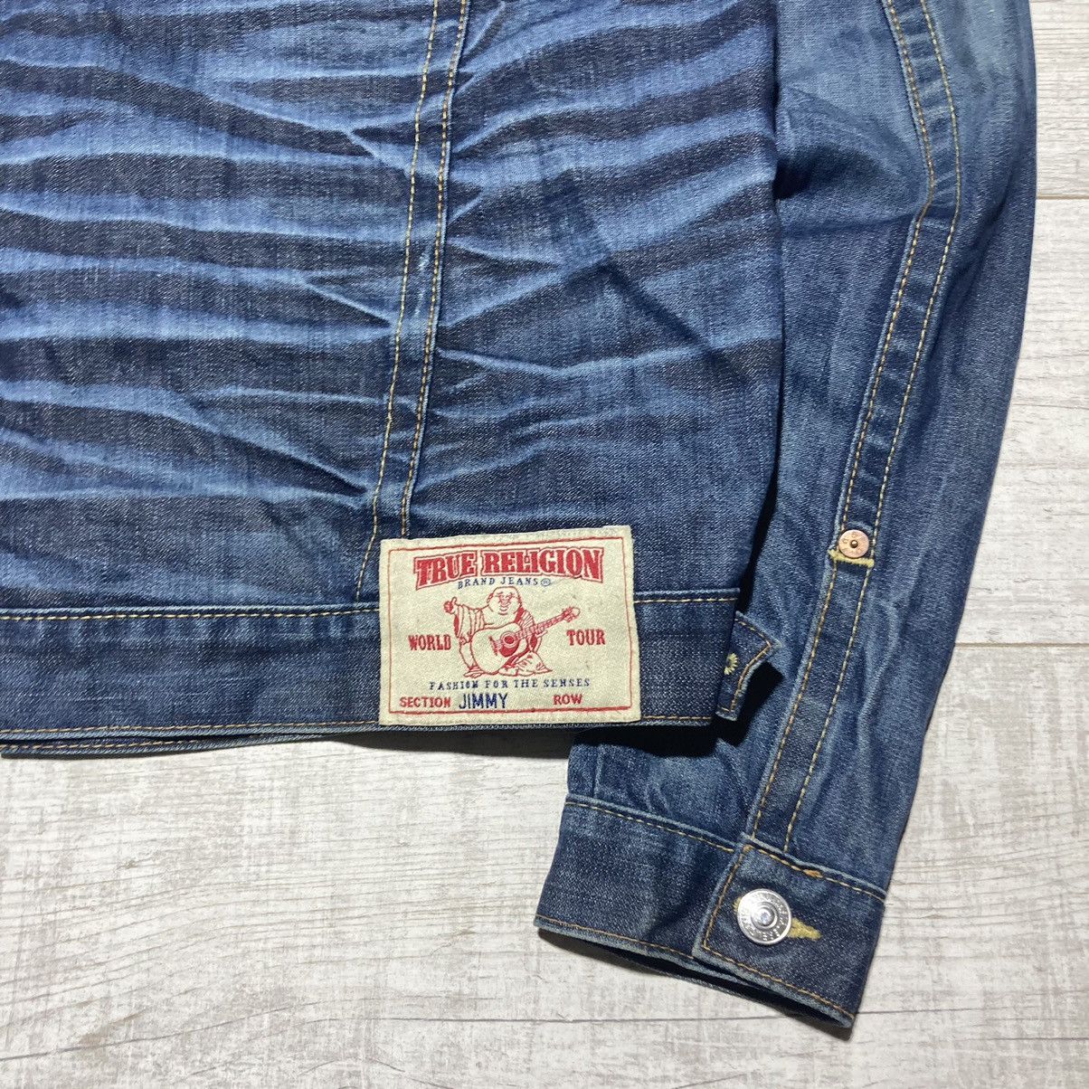 True Religion True Religion Jimmy Super Distressed Denim Jeans Jacket Size US XL / EU 56 / 4 - 20 Thumbnail