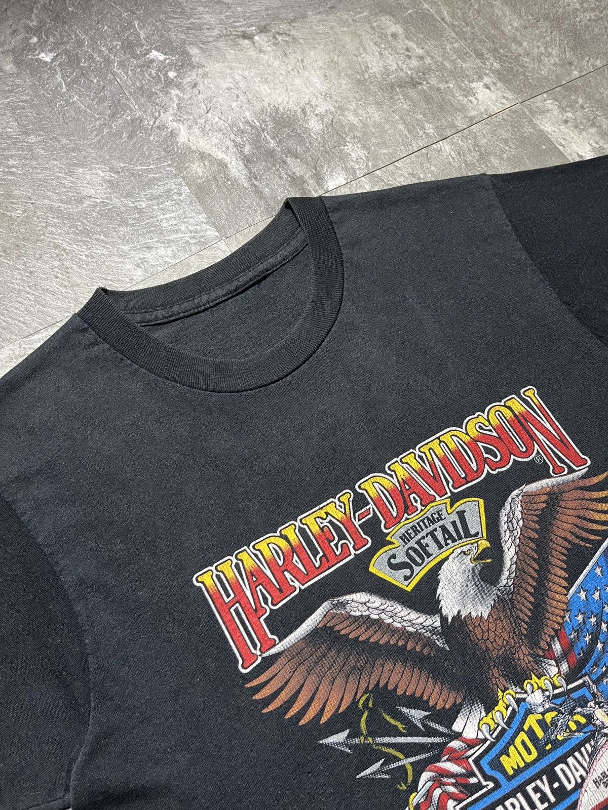Harley Davidson Harley Davidson Vintage 1986 3D Emblem Eagle Motorcycles Size US M / EU 48-50 / 2 - 5 Thumbnail