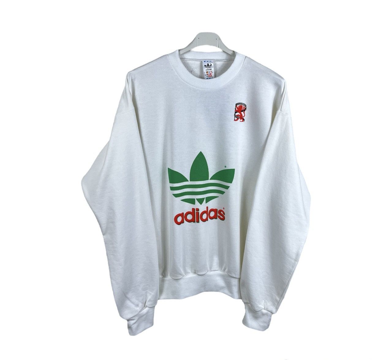 Adidas Vintage 90s Adidas soccer Zurich Italia sweatshirt crewneck Size US XL / EU 56 / 4 - 2 Thumbnail