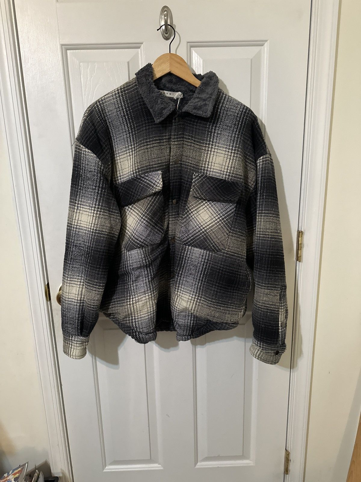 MNML MNML Flannel Snap Sherpa Lined Shirt - XL - BNWT Size US XL / EU 56 / 4 - 1 Thumbnail