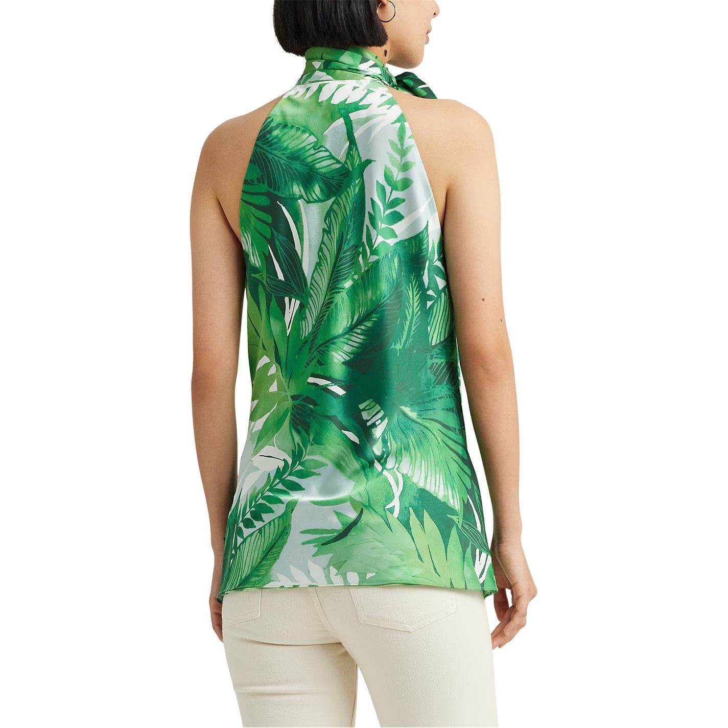 Lauren Ralph Lauren o1g2r1mq1025 Komette Halter Blouse in Multicolor Size S / US 4 / IT 40 - 3 Thumbnail