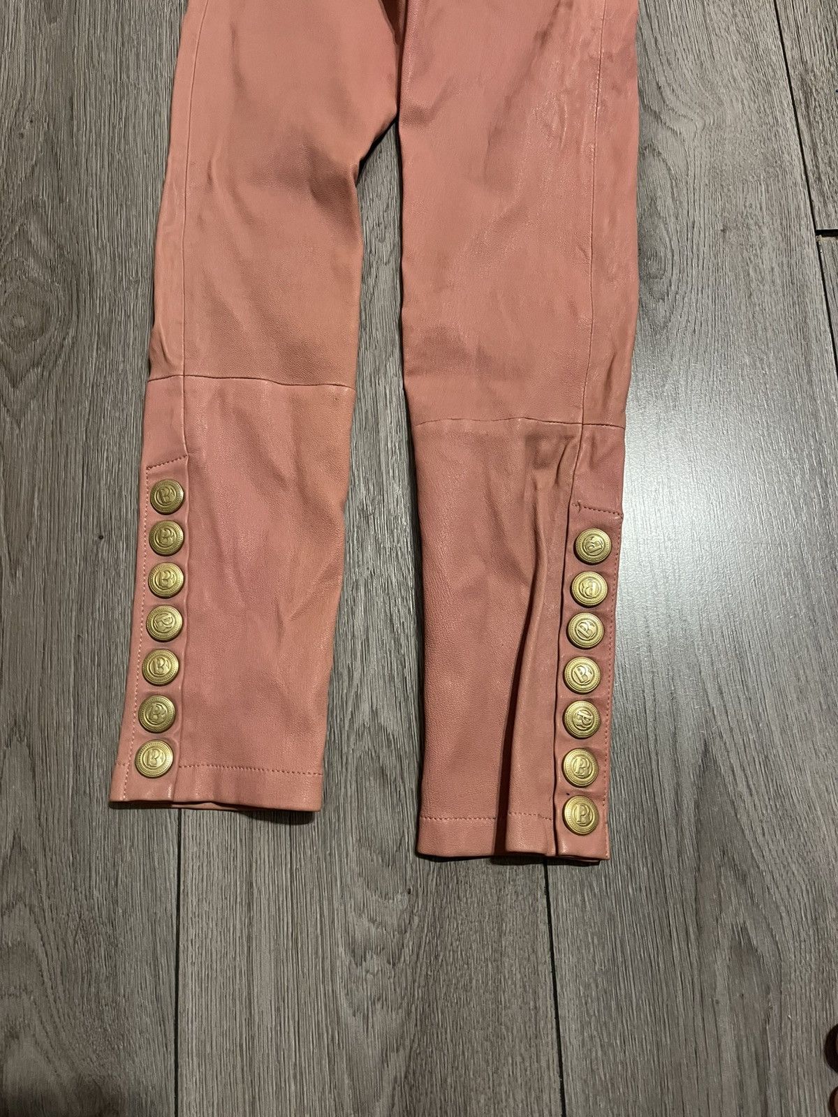 Balmain × Pierre Balmain × Vintage Extra Rare Vintage Pierre Balmain Leather Leggings Size 24" / US 00 / IT 34 - 7 Thumbnail