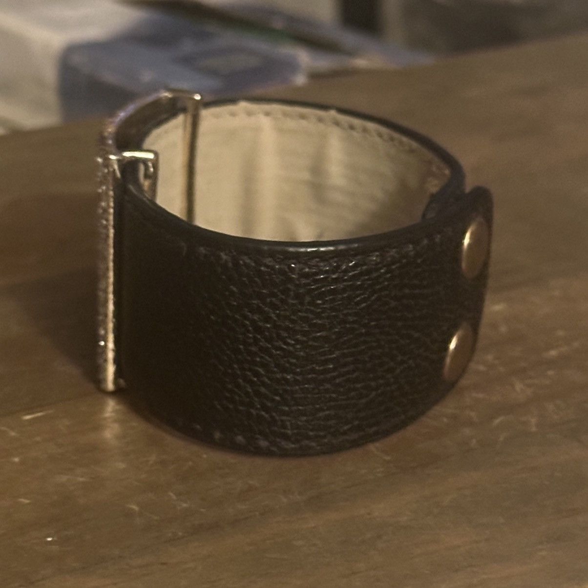 Other Wide paved rhinestone leather bracelet Size ONE SIZE - 8 Thumbnail