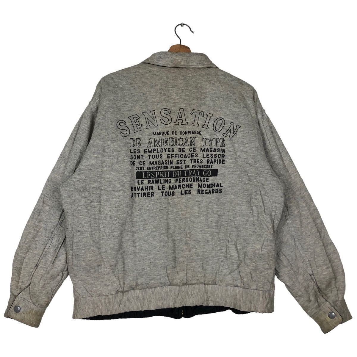 Japanese Brand 🔥Vtg Reversible Bomber Jacket Club League Sports Big Logo Size US L / EU 52-54 / 3 - 20 Thumbnail