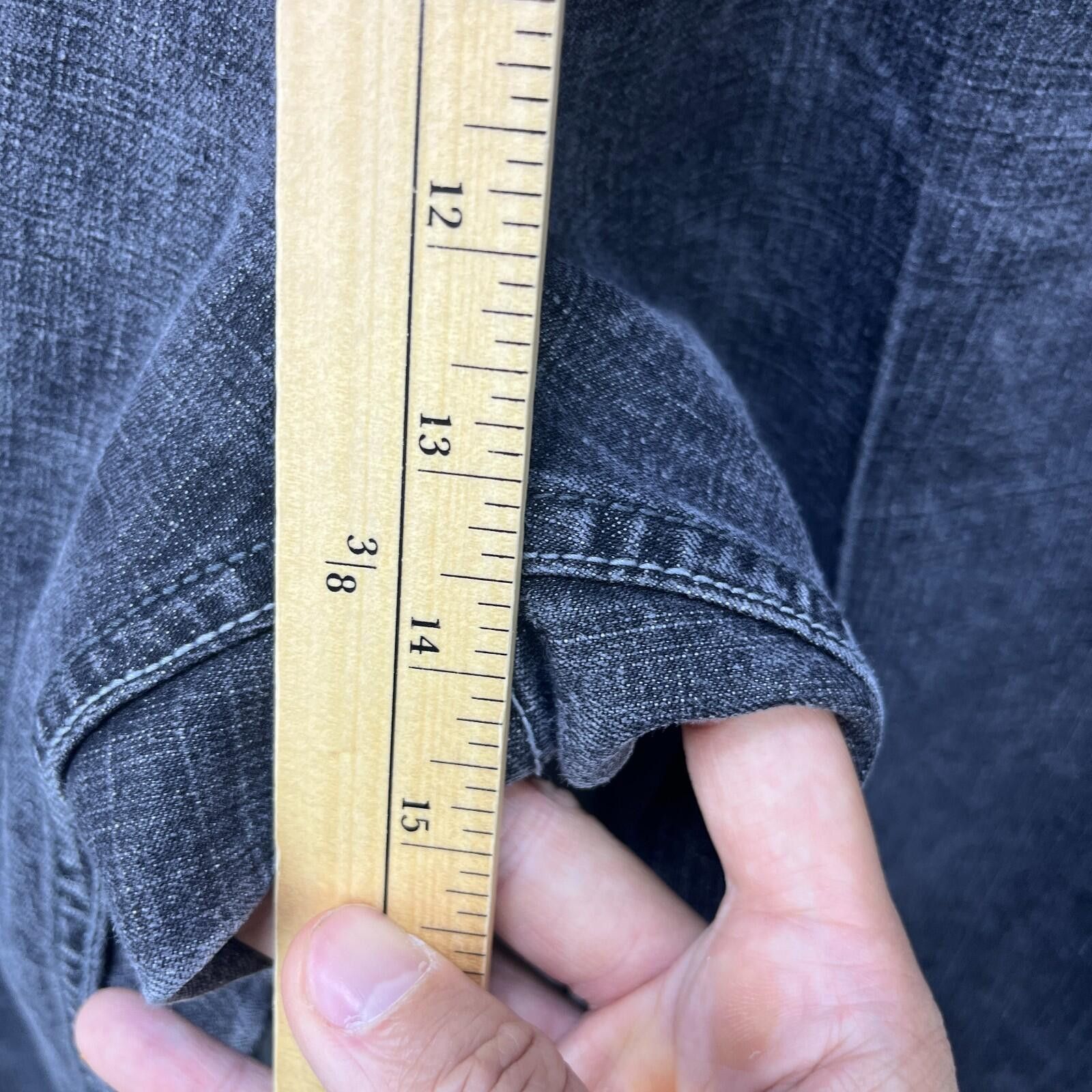 Southpole Vintage Southpole Viva La Lucha Baggy Black Denim Jeans 36 Size US 36 / EU 52 - 8 Thumbnail