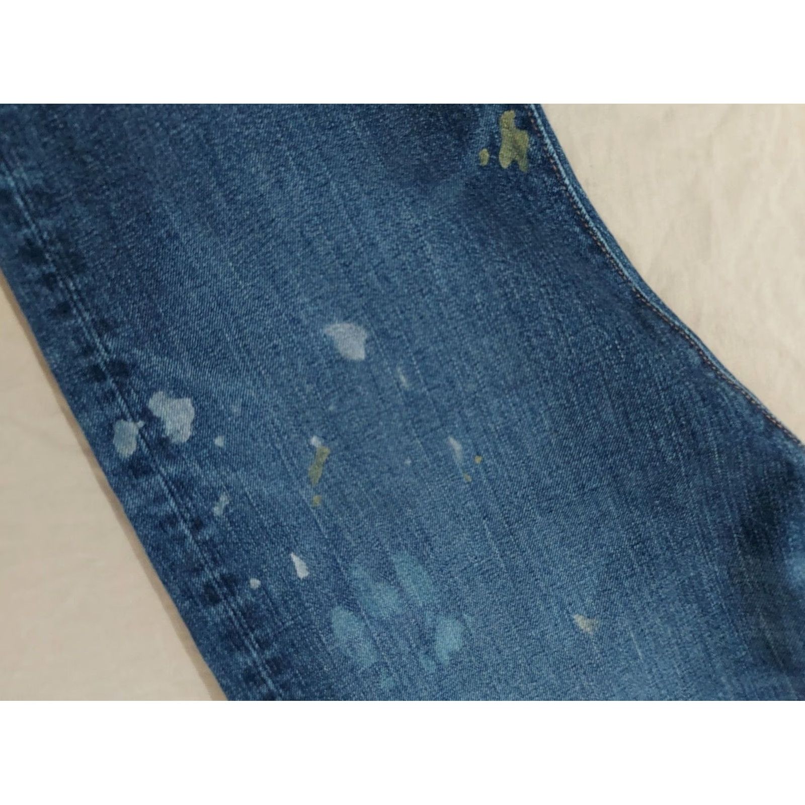 Polo Ralph Lauren Polo Ralph Lauren Jeans 40x32 Paint Slim Straight Denim Pants 42x32 Navy Blue Mens Jeans Size US L / EU 52-54 / 3 - 7 Thumbnail