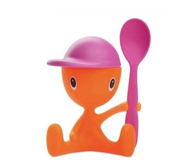Other Vintage BNIB Alessi Cico Egg Cup & Spoon 2000 Y2K Pink Size ONE SIZE - 1 Thumbnail