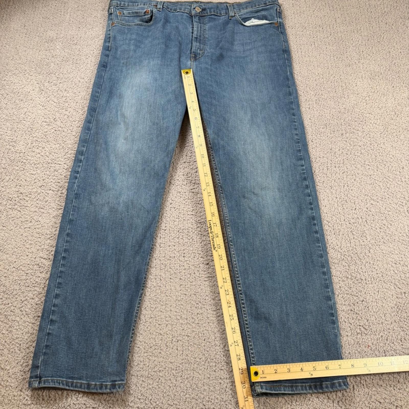 Levi's Levis 502 Regular Taper Mens Jeans 42x32 Medium Blue Size US 42 / EU 58 - 3 Thumbnail