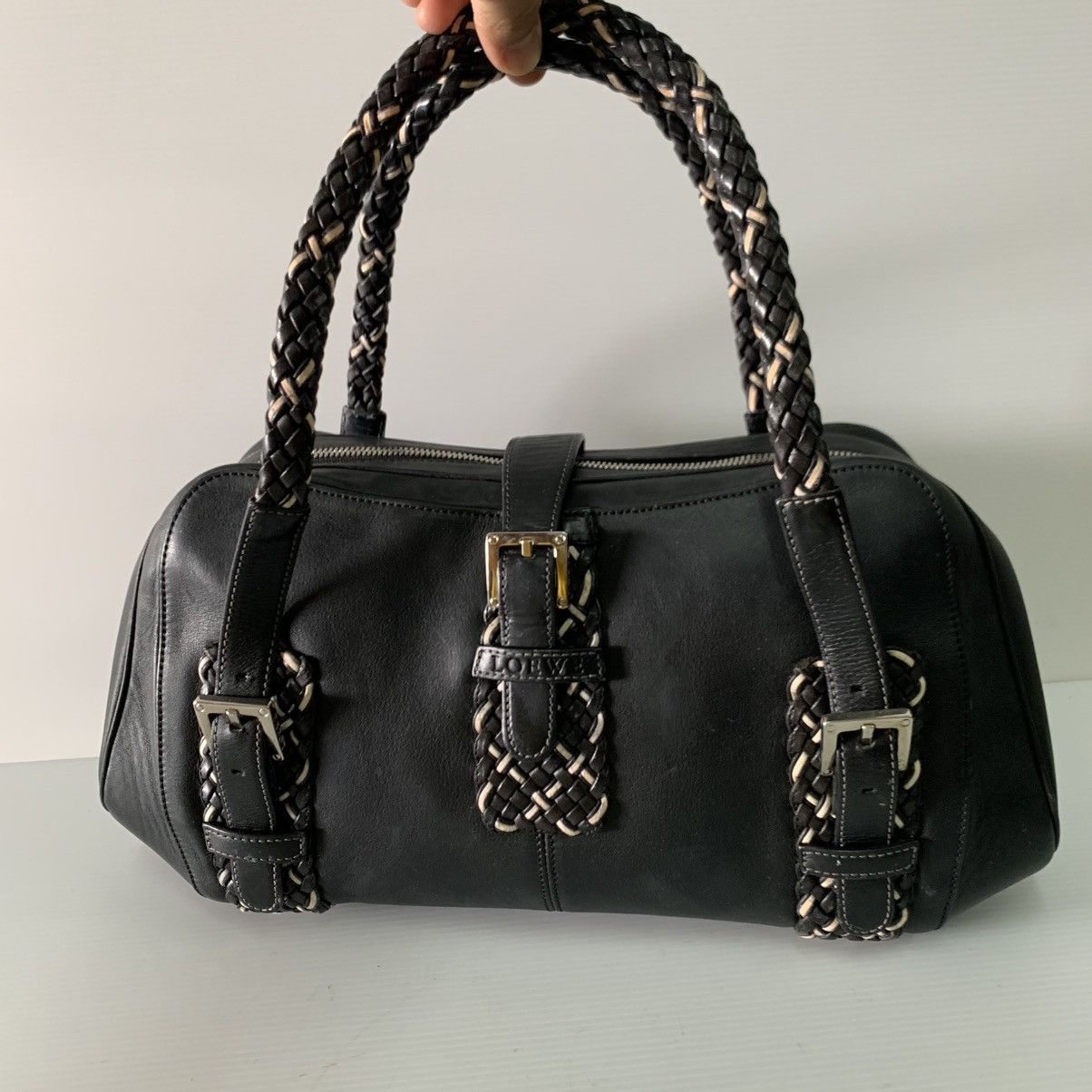 Loewe Black Leather Handbag