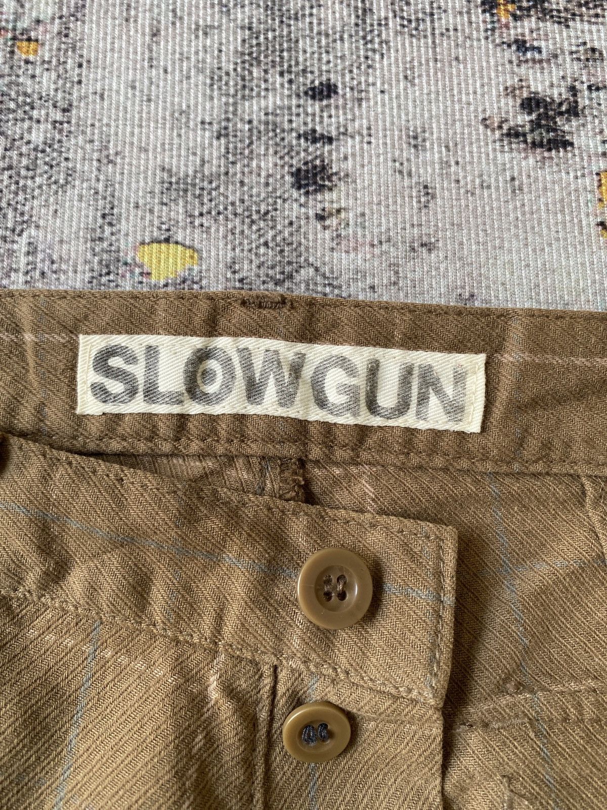 If Six Was Nine Slowgun Japan Plaid Design Pant Size US 31 - 13 Thumbnail