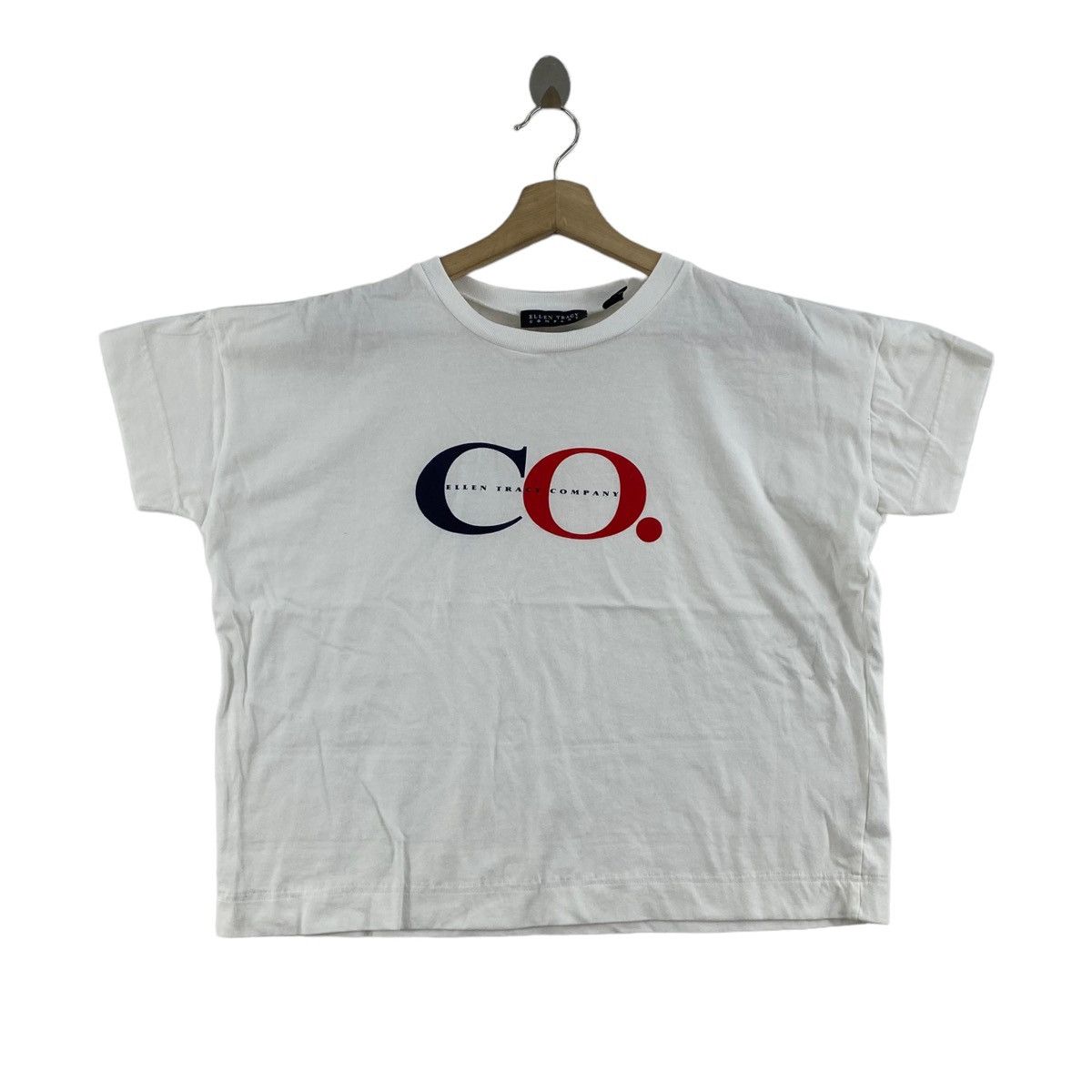 Other ELLEN TRACY COMPANY Co. Brand Print Oversize Crop Top Shirt Size S / US 4 / IT 40 - 1 Thumbnail