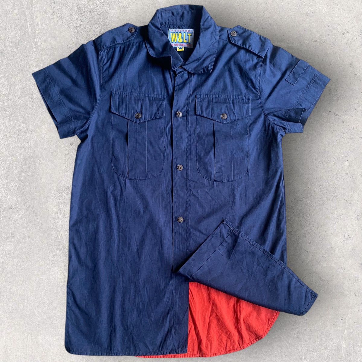 Walter Van Beirendonck Vintage W&LT White Eagle Military Shirt Size US S / EU 44-46 / 1 - 4 Thumbnail