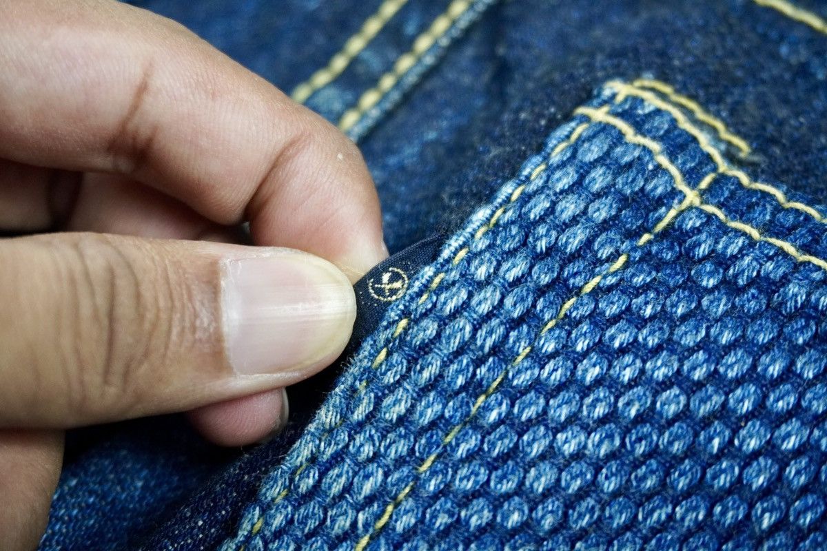 Japanese Brand Tasuki Jeans Repair. Co reconstruct blue denim selvedge Size US 28 / EU 44 - 16 Thumbnail