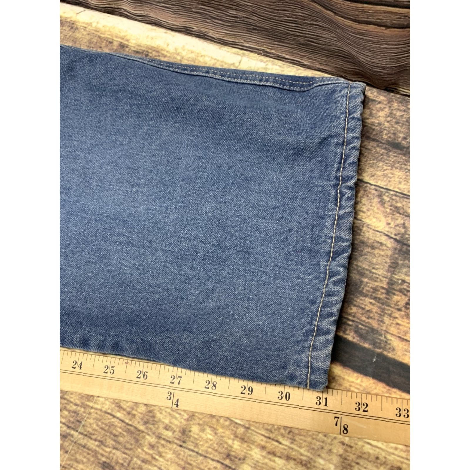 Vintage Canyon Creek Jeans Men 40X32 Blue Straight Leg Regular Fit Fleece Lined Denim Cotton 5-Pocket Belt Loops Mid Rise Vintage: No Womens/Mens Size US 40 / EU 56 - 3 Thumbnail