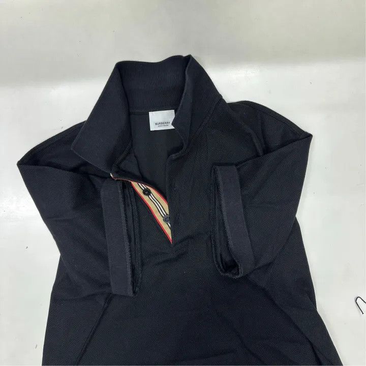 Burberry Burberry Burberry Black Short Sleeve Polo Shirt-2507 Size US L / EU 52-54 / 3 - 6 Thumbnail