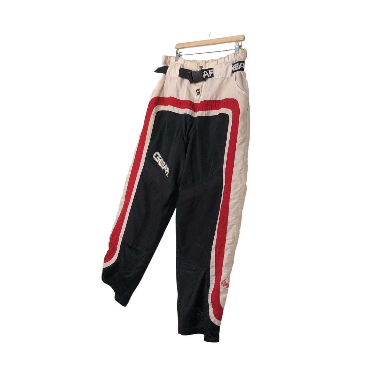 Japanese Brand 📌Vintage Biker Motor Cross Pants Full Factory Gear Big Logo Size US 34 / EU 50 - 3 Thumbnail