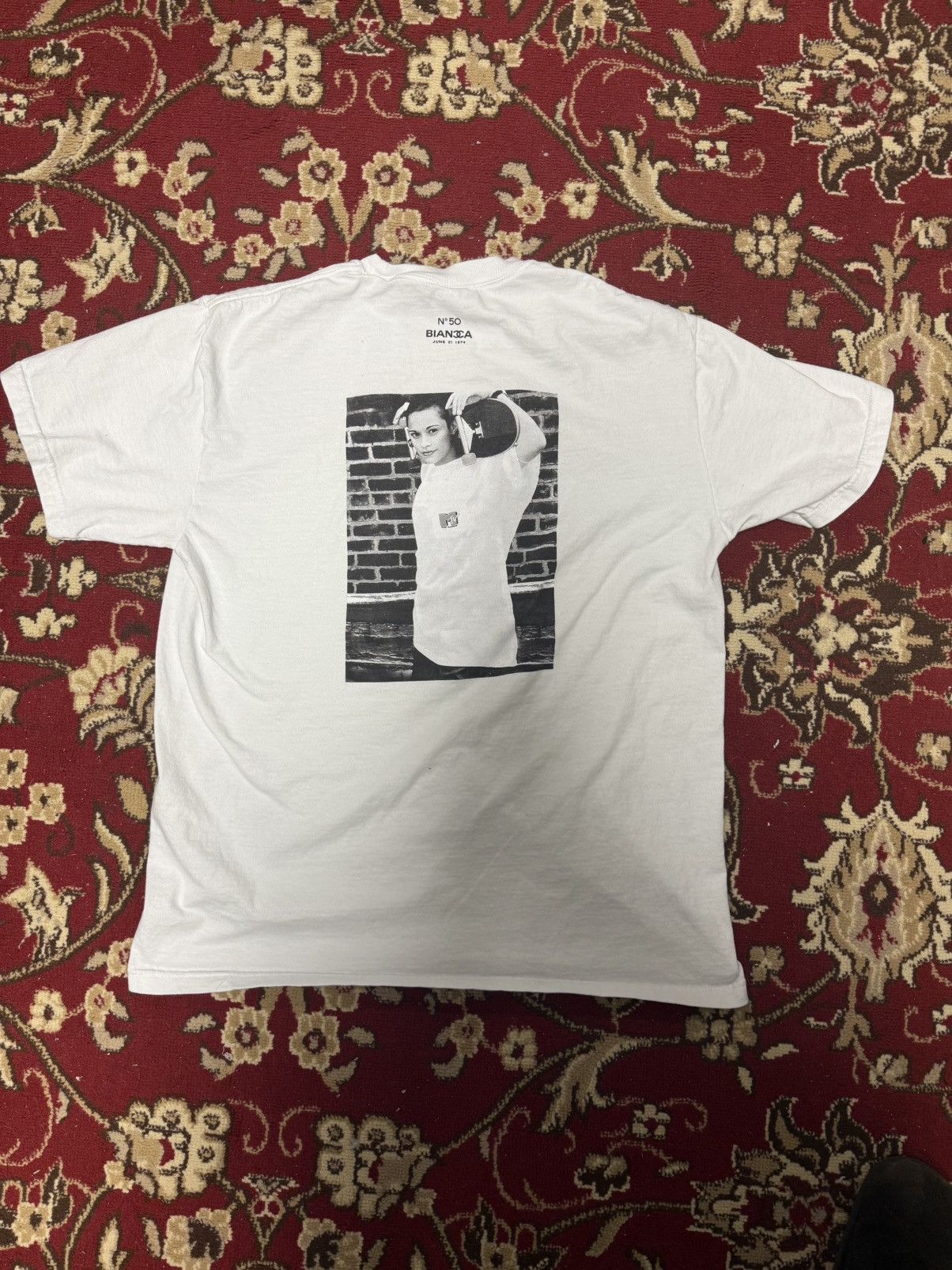 Supreme Supreme x Bianca Jebbia 50th Anniversary Box Logo Tee White Size US M / EU 48-50 / 2 - 2 Thumbnail