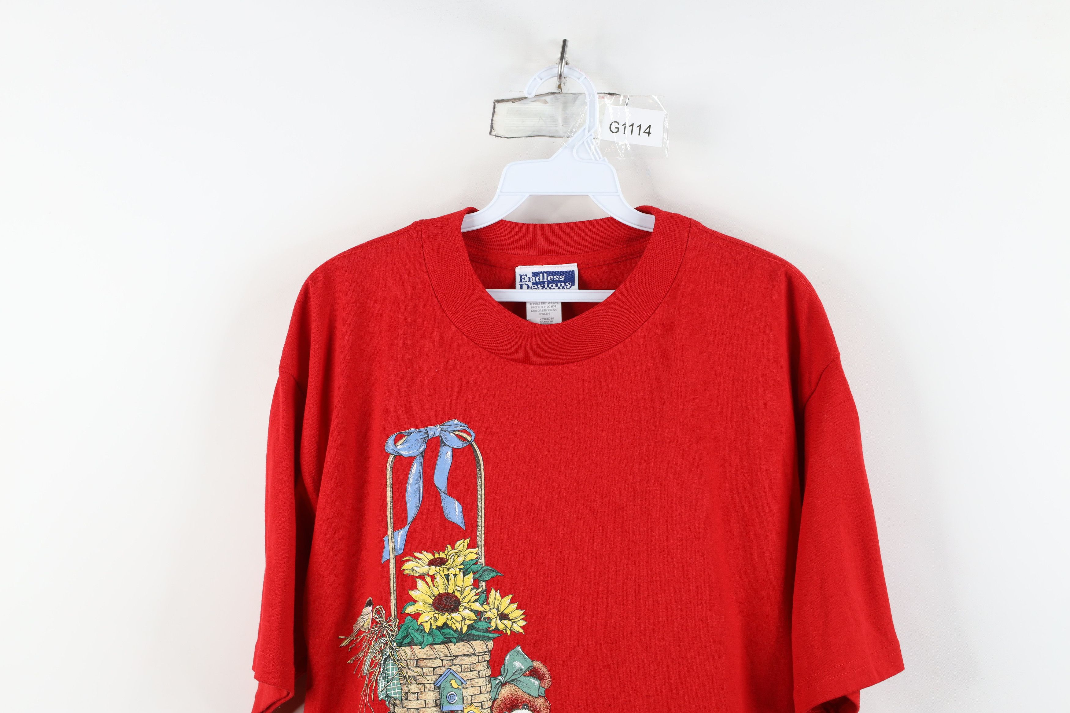 Vintage Deadstock Vintage 90s Streetwear Teddy Bear Sleep T-Shirt Size L / US 10 / IT 46 - 2 Thumbnail