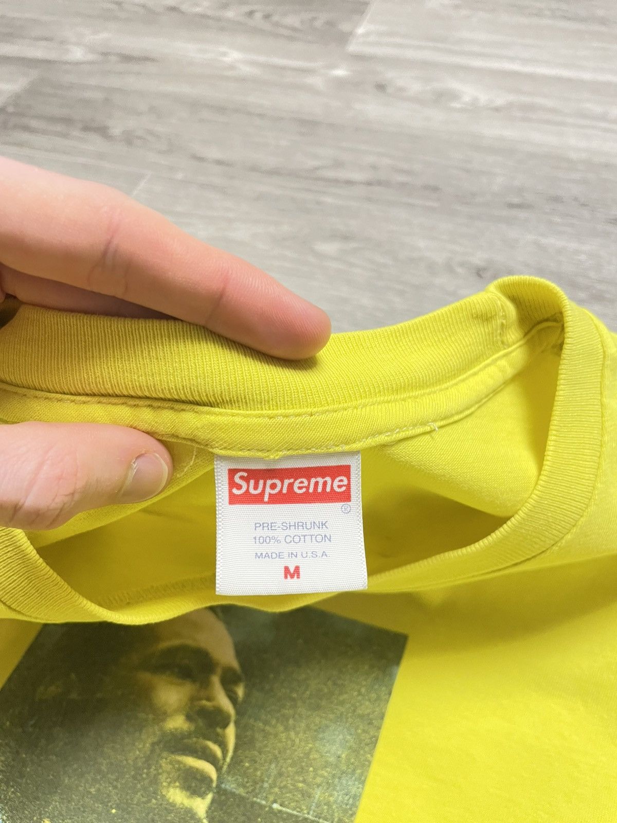 Supreme Supreme Marvin Gaye Yellow T-Shirt FW18 Size US M / EU 48-50 / 2 - 16 Thumbnail