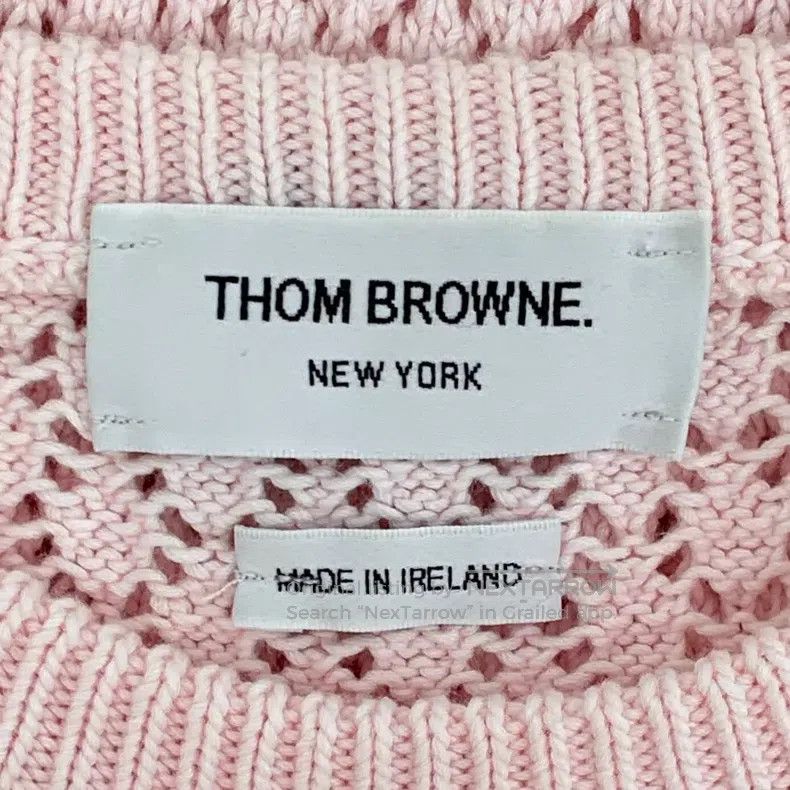Thom Browne Thom Browne Light Pink Shell Embroidery Cotton Openwork Ro Size XS / US 0-2 / IT 36-38 - 6 Thumbnail