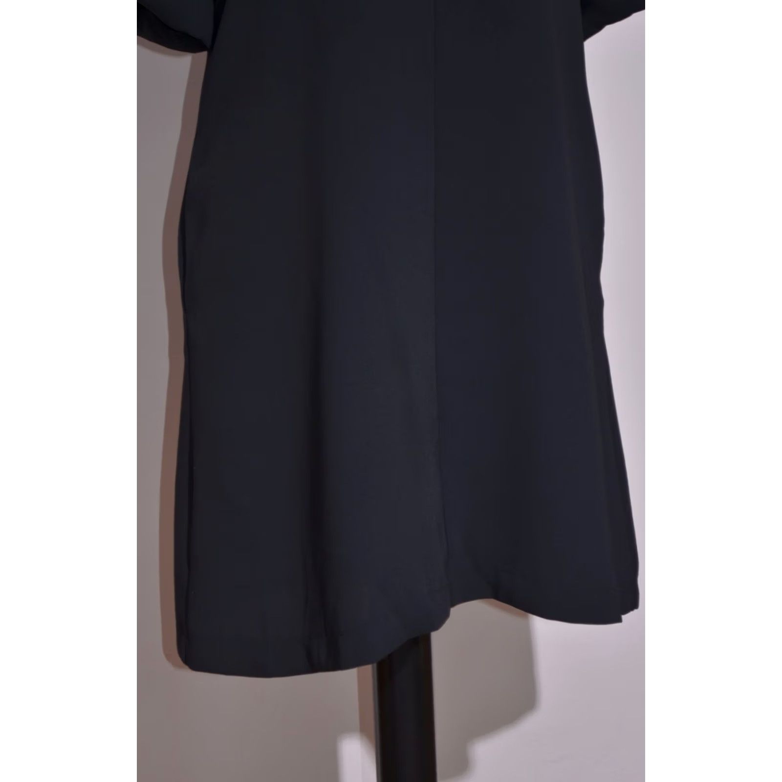 Cop Copine Cop Copine Women’s Black Shirt Dress Metallic Trim Short Sleeve Shift Dress 40 Size S / US 4 / IT 40 - 3 Thumbnail