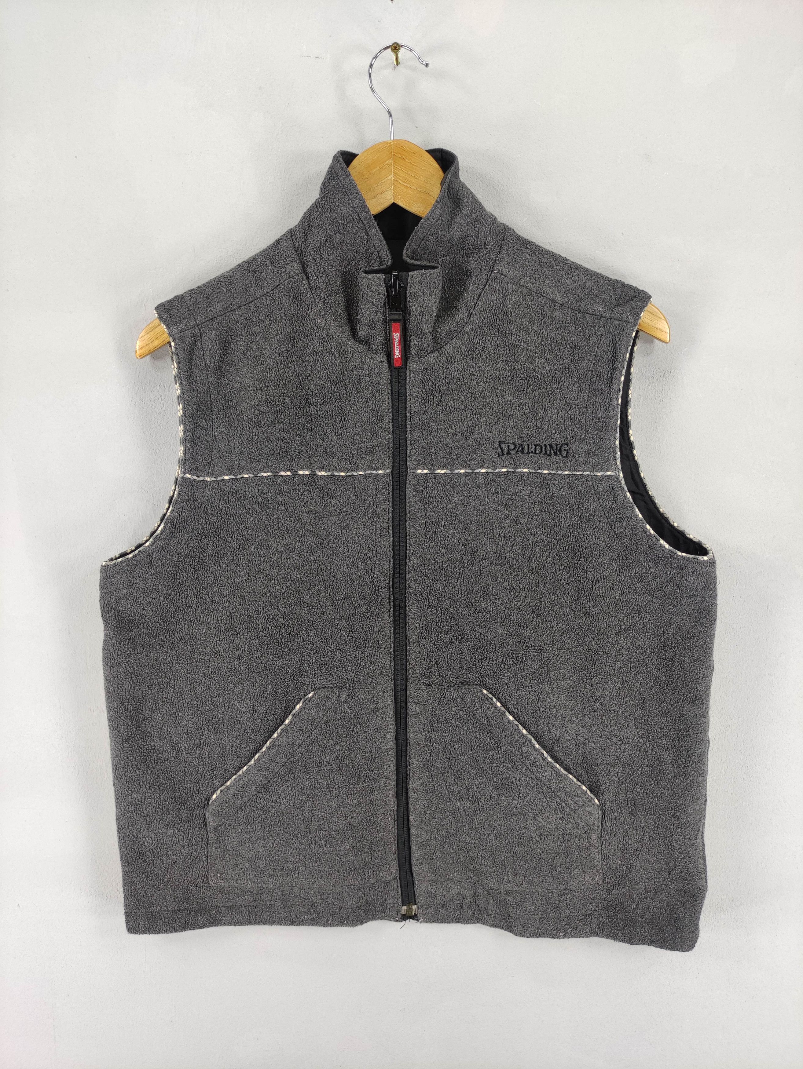 Spalding Vintage Spalding Small Logo Fleece Reversible Vest Zipper Size US L / EU 52-54 / 3 - 1 Thumbnail