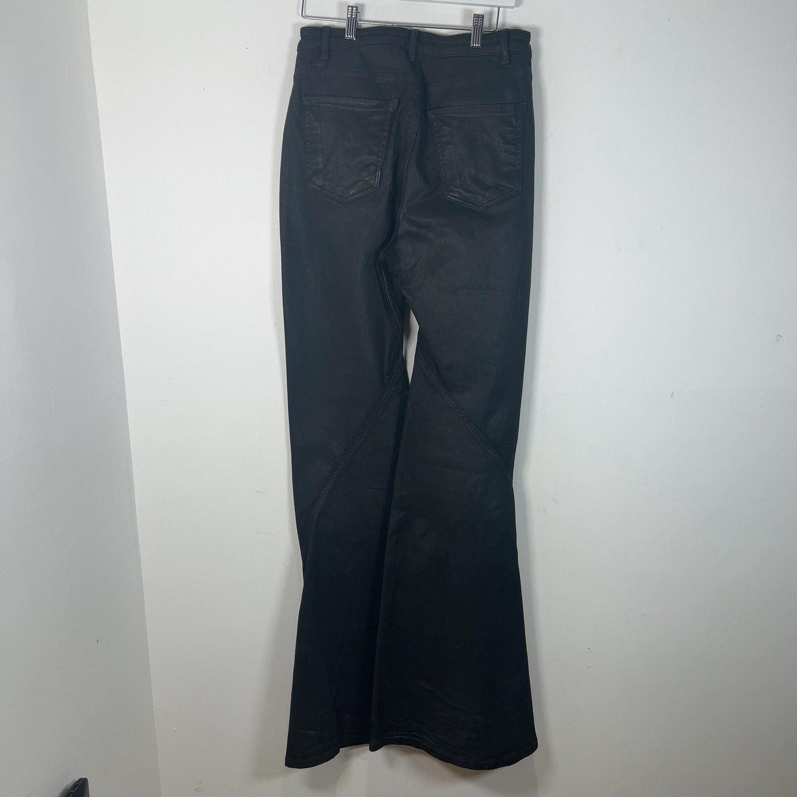 Rick Owens Drkshdw Rick Owens DRKSHDW Waxed 'Bias' Bootcut Jeans Size US 31 - 5 Thumbnail