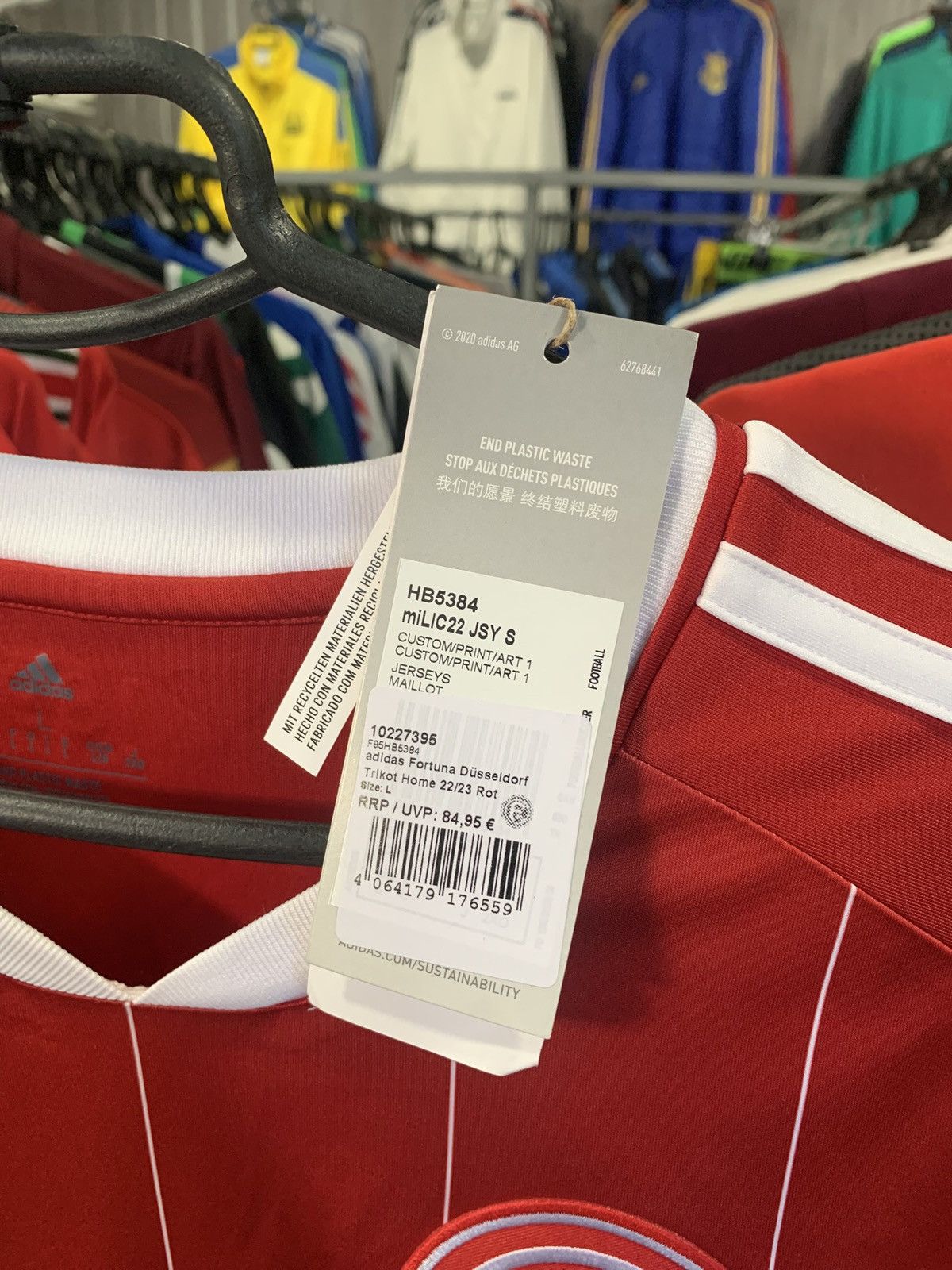 Adidas Fortuna Düsseldorf Home Shirt 2022/2023 Adidas L Henning 28 Size US L / EU 52-54 / 3 - 5 Thumbnail