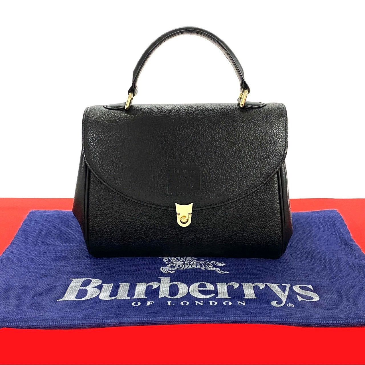 Burberry Handbag Black Leather