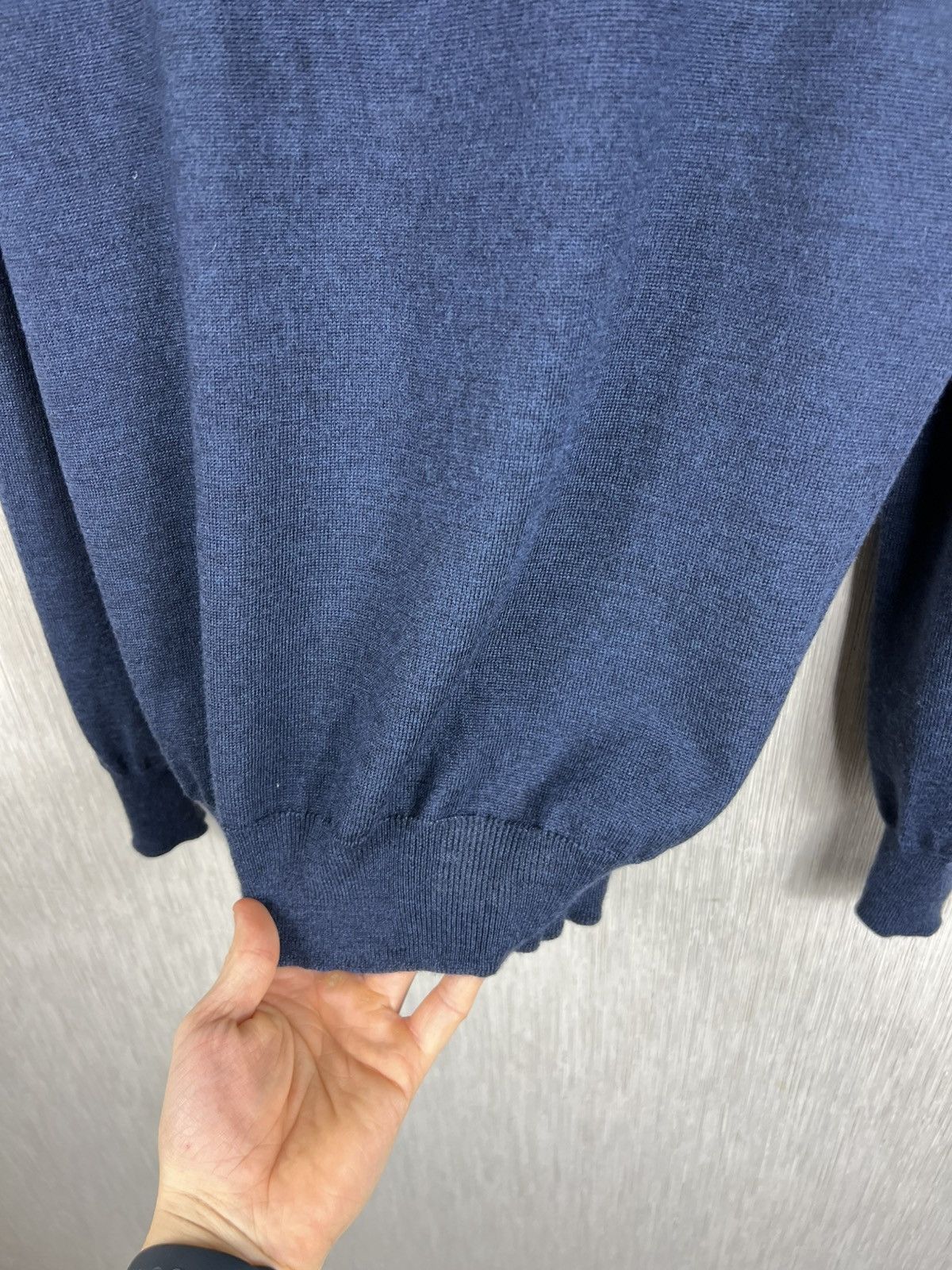 Gran Sasso Gran Sasso italy virgin wool merino navy cardigan sweater Size US S / EU 44-46 / 1 - 16 Thumbnail
