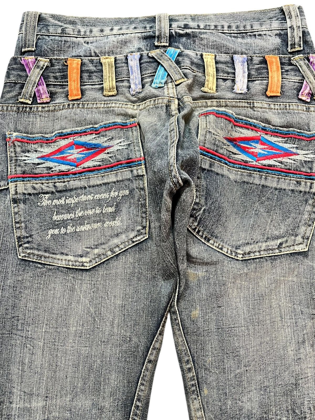 Hysteric Glamour Vintage Double Focus Double Waist Grunge Mudwash Denim Size US 31 - 6 Thumbnail