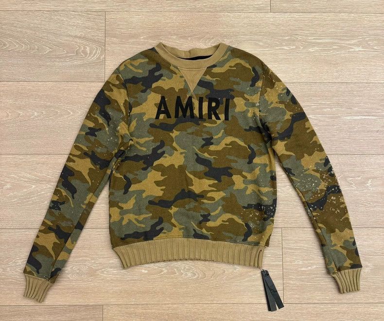 Amiri Amiri Camouflage Shotgun Cave Sweater-2506 Size US M / EU 48-50 / 2 - 1 Thumbnail