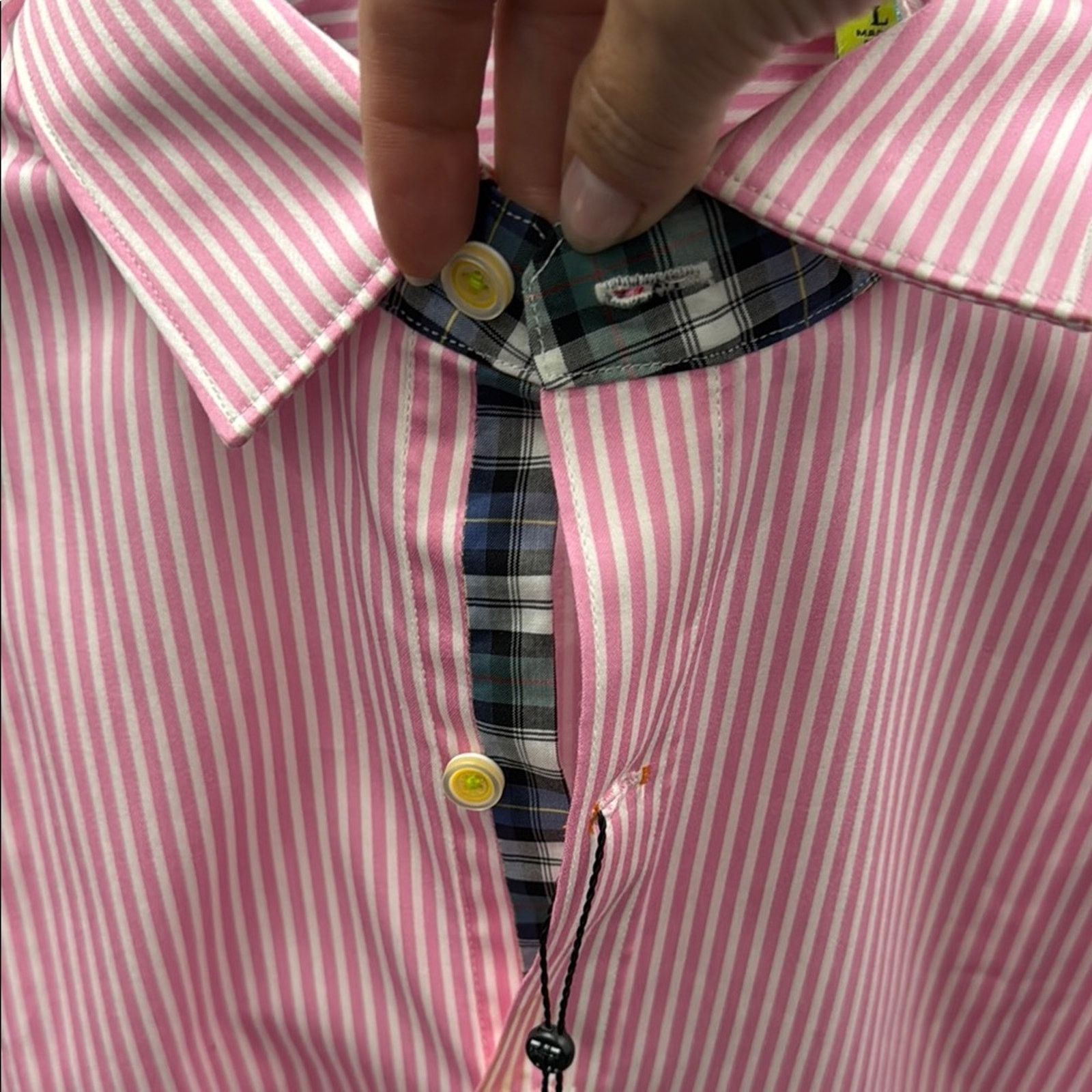 Robert Graham NWT Robert Graham Pink Striped Men's Shirt Size L Size US L / EU 52-54 / 3 - 5 Thumbnail