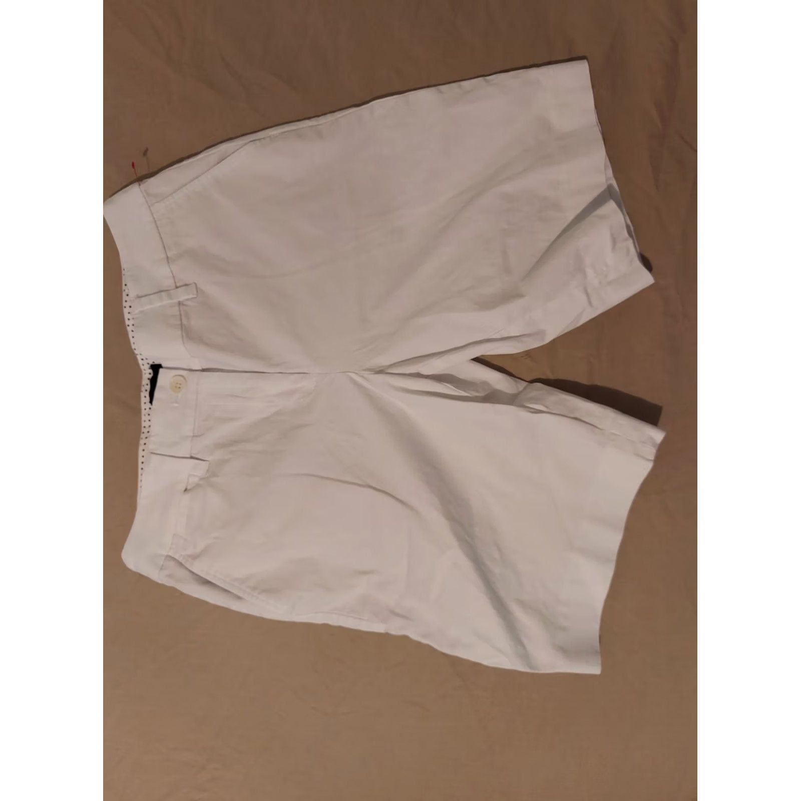 Talbots Talbots White Cotton Chino Shorts 6P Petite Casual Womens Size 28" / US 6 / IT 42 - 2 Thumbnail