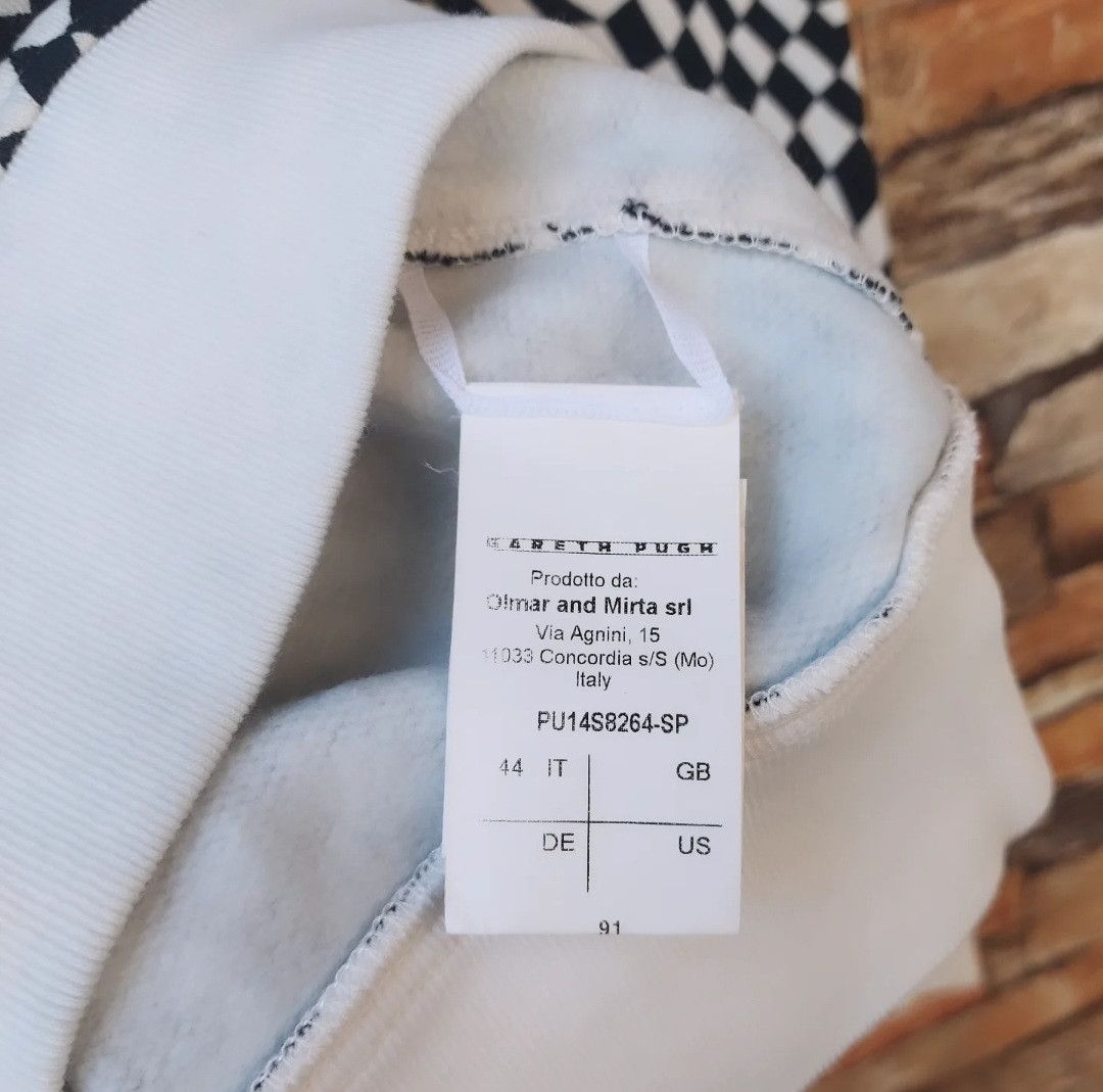 10 Corso Como × Designer × Gareth Pugh Gareth Pugh Black White Geometric Checkered Crewneck Size M / US 6-8 / IT 42-44 - 7 Thumbnail