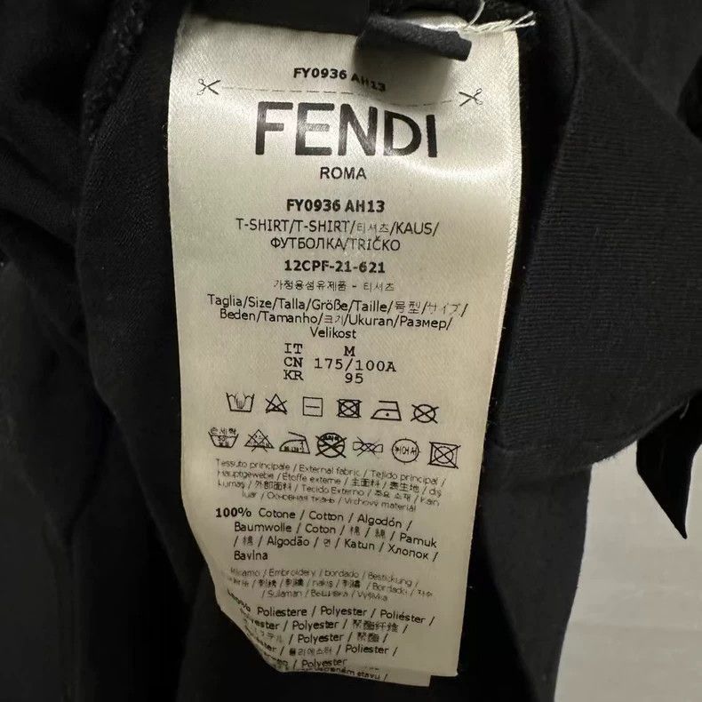 Fendi Fendi embroidered short sleeve T-shirt-2508 Size US M / EU 48-50 / 2 - 5 Thumbnail