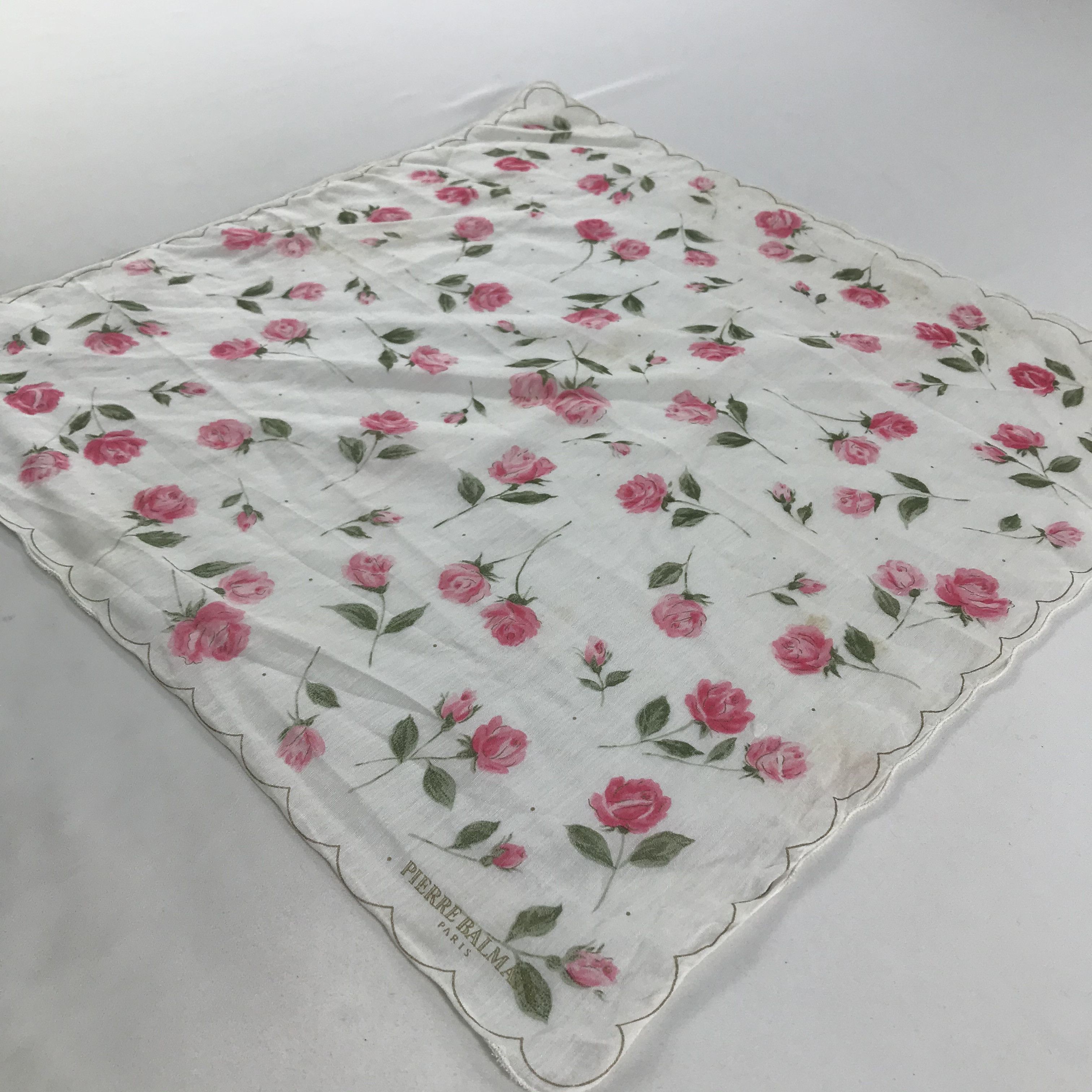 Pierre Balmain × Vintage Pierre Balmain Bandana / Handkerchief / Neckerchief - S1711 Size ONE SIZE - 2 Thumbnail