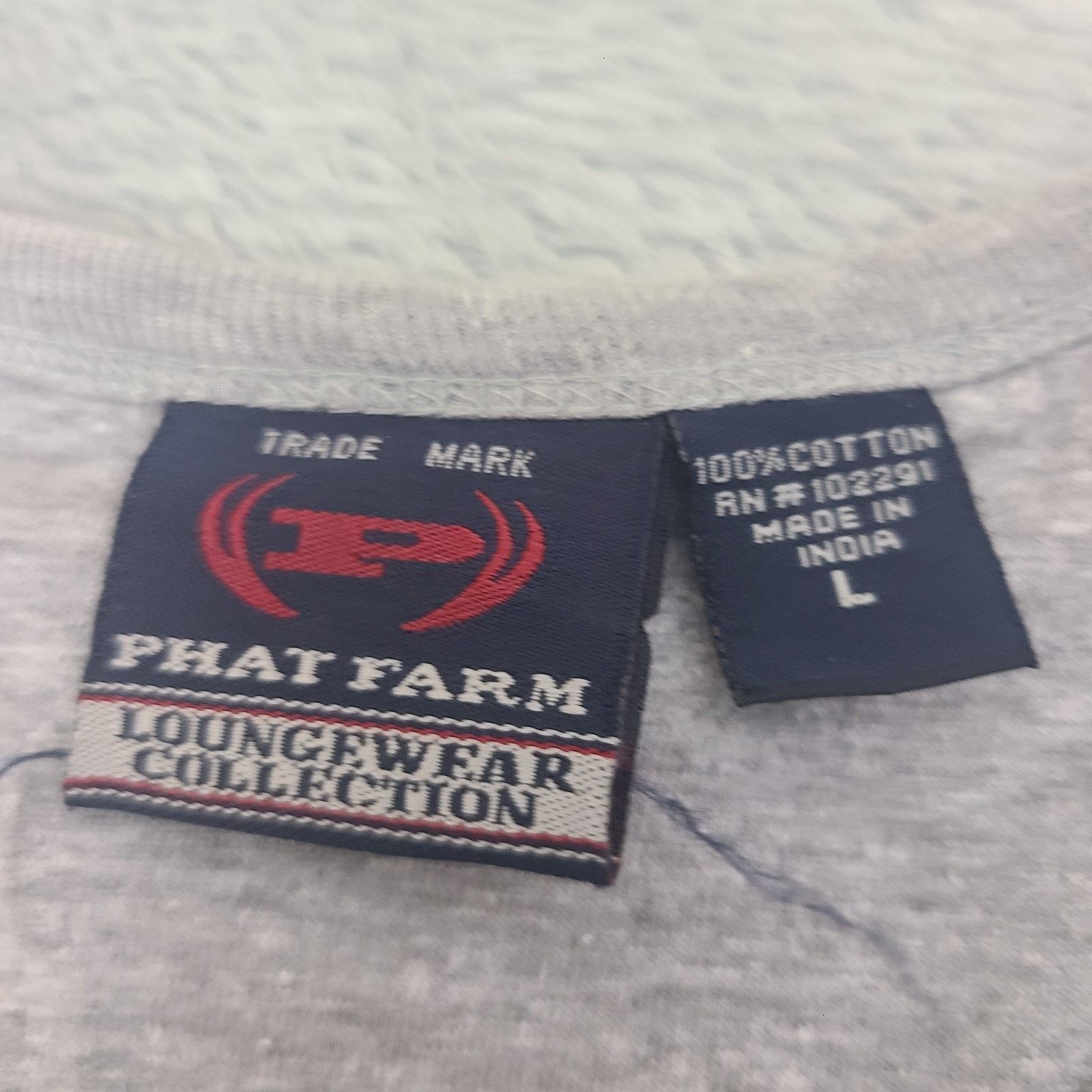 Phat Farm Phat Farm Mens Gray Mesh Loungewear Collection Size Large Size US L / EU 52-54 / 3 - 4 Thumbnail