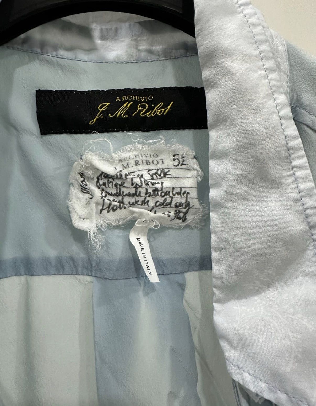 Archivio J.M. Ribot 52 / Archivio JM Ribot Silk shirts (weared G.D) Size US L / EU 52-54 / 3 - 5 Thumbnail