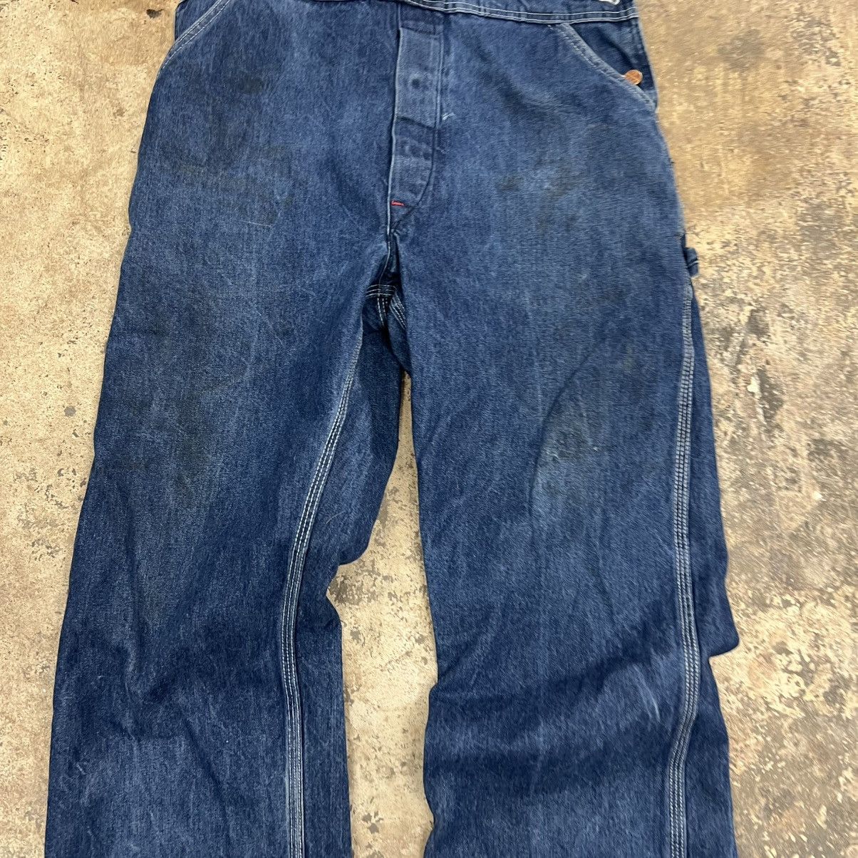 Carhartt × Dickies × Vintage Vintage roundhouse denim overalls Size US L / EU 52-54 / 3 - 3 Thumbnail