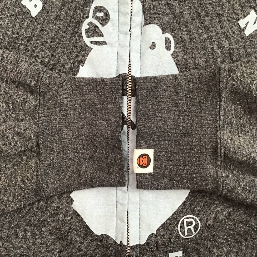 Bape BAPE Milo College Logo Full Zip Hoodie a bathing ape NIGO Size US L / EU 52-54 / 3 - 6 Thumbnail