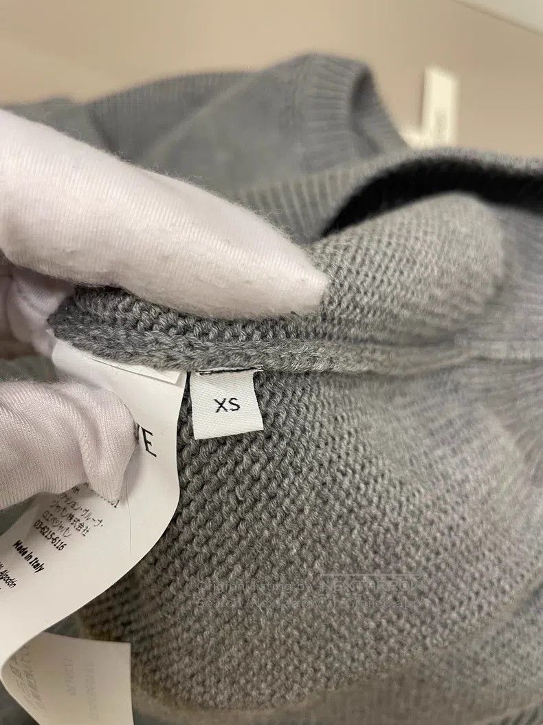 Loewe Loewe Gray Cotton Sweater Size XS / US 0-2 / IT 36-38 - 5 Thumbnail